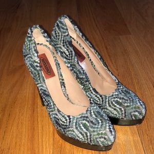 Missoni platform heels